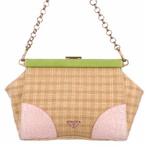 Prada 100% authentic rare Paglia Cocco vintage bag